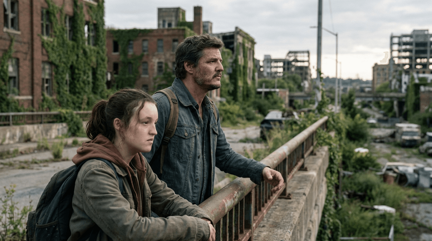 A 'The Last of Us' themed image showing a calendar with the year 2027 crossed out, implying a delay for Season 3.