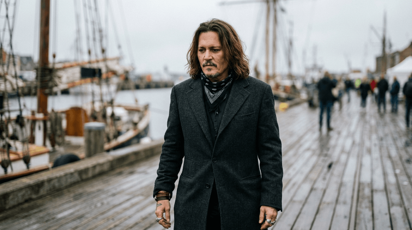 A stylized image of Johnny Depp as Captain Jack Sparrow, perhaps with a Kalshi prediction market graph overlaid